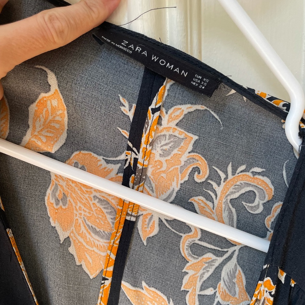 Zara wrap kimono dress xs